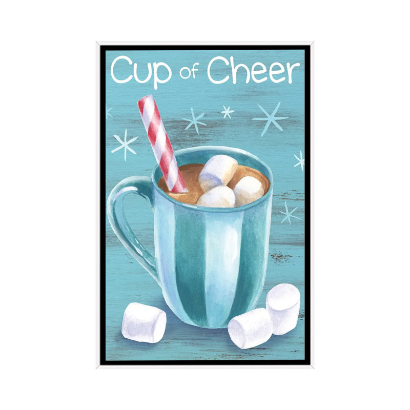 Menthe poivrée cacao I-Cup of Cheer par Kelsey Wilson, reproduction d’art, Pas de tapis, H 26 po x l 18 po x P 1,5 po