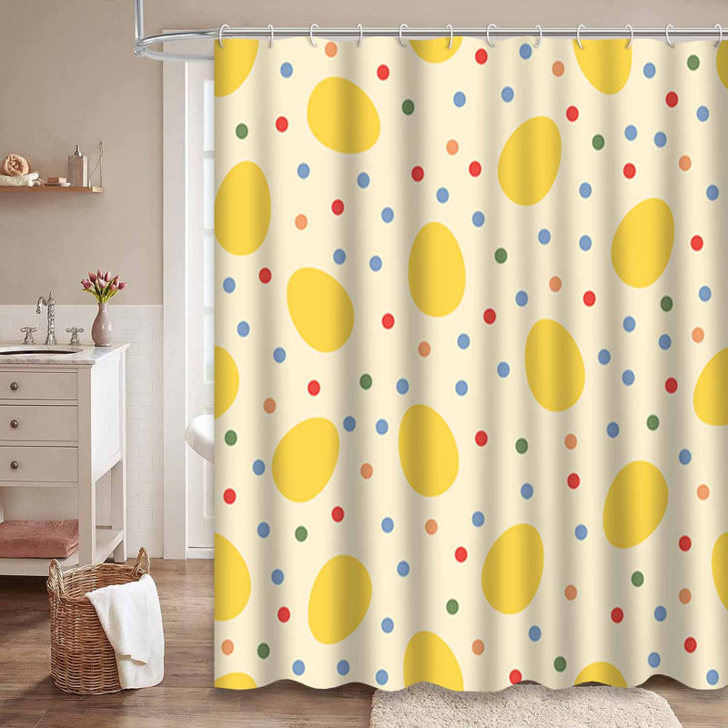 Rideau de douche avec 12 crochets, L 72 po x l 78 po