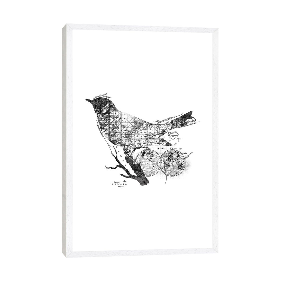 Bird Wanderlust, Rectangle von Tobias Fonseca - Galerie-verpackte Leinwand Giclée auf Leinwand