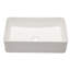 Lavabo de salle de bain rectangulaire en céramique lisse lisse 21 "x 13"