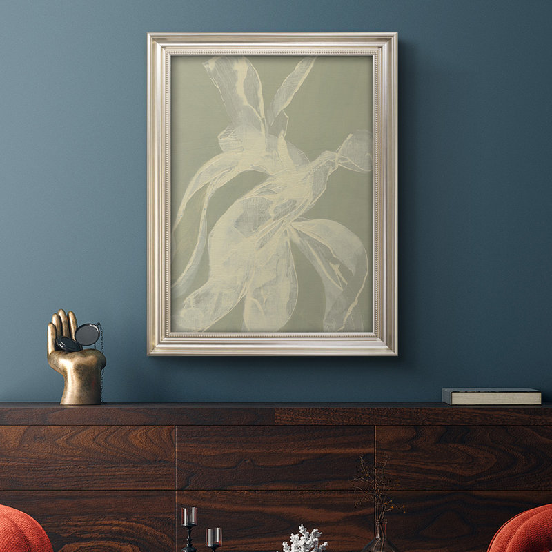 «White Ribbon on Celadon I», reproduction d'art sur toile, L 21 po x H 25 po