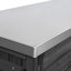 Îlot de cuisine 78,3 "avec table de barbecue pliable-1553078552
