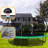 12FT Recreational Kids Trampoline With Safety Enclosure Net & Ladder