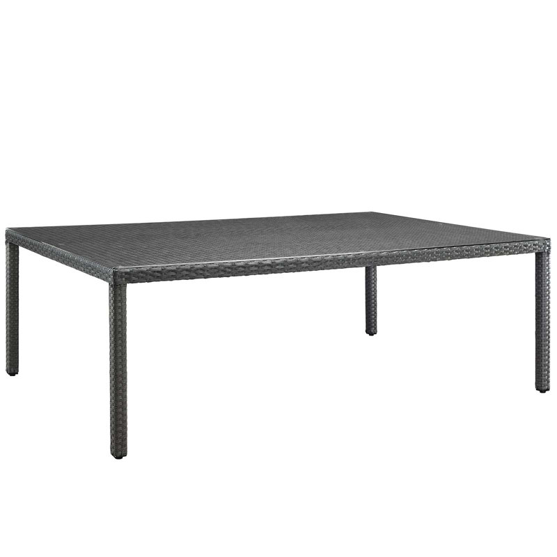 Stopover 11 Piece Outdoor Patio Sunbrella Dining Set by Modway, Canvas Navy Sunbrella® Canvas, 29.5" H x 90.5" L x 63" W