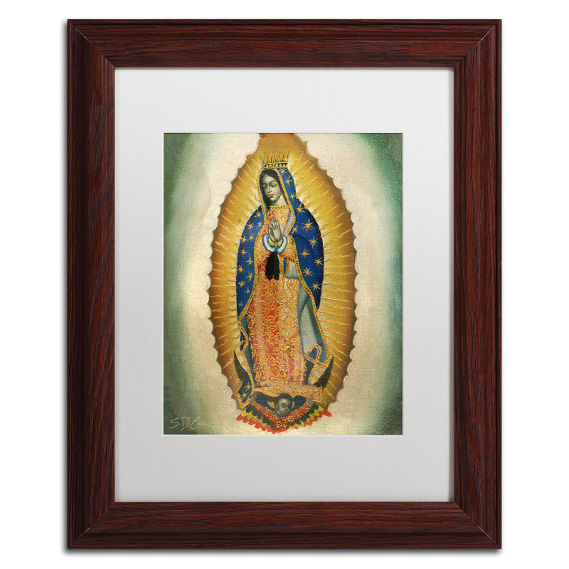 «the virgin', reproduction d’art encadrée, H 14 po x l 11 po x P 0,5 po