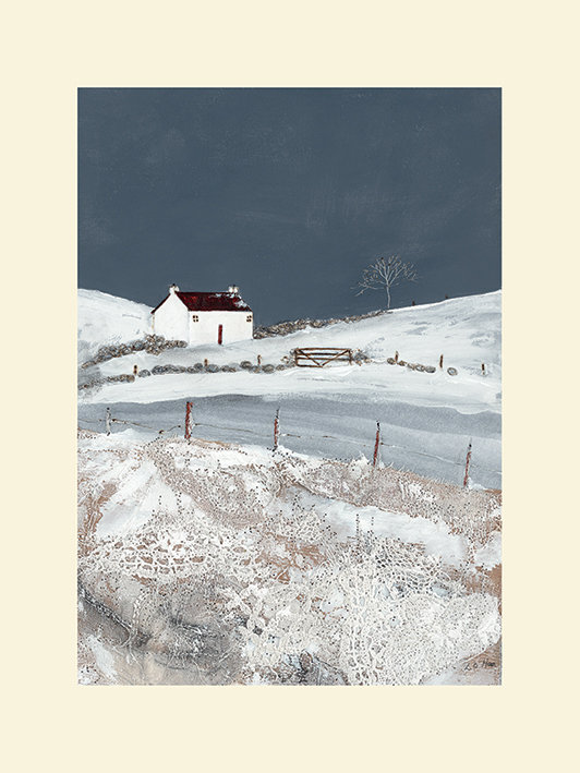 One Winter's Night - Print on Canvas, 80cm H x 60cm W, Paper