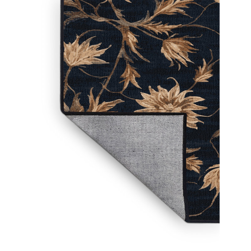 Tapis gris lavable à la machine, Carré 4 pi