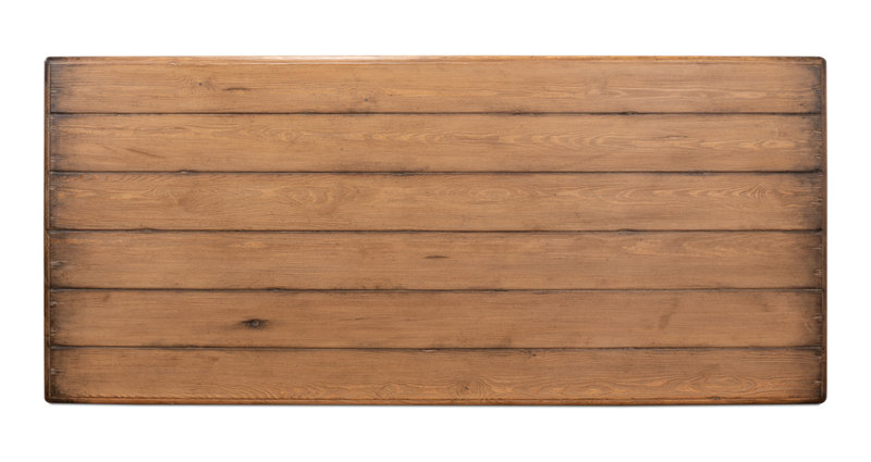 Bixby Pine Wood Dining Table, Brown