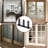 4 Pack Black ABS Sliding Closet Door Bottom Floor Guide, Universal Door Hardware for 1-3/8 Inch Thick Closet & Cabinet Doors