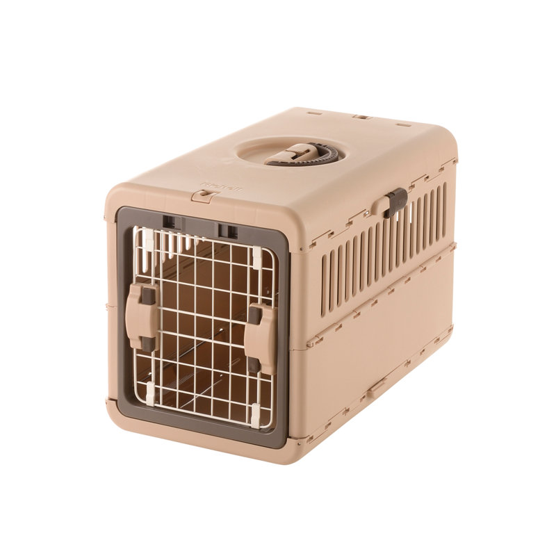 Sac de transport pliable pour animaux avec une porte, Rose, Petit (H 15 po x l 13,5 po x P 22 po)