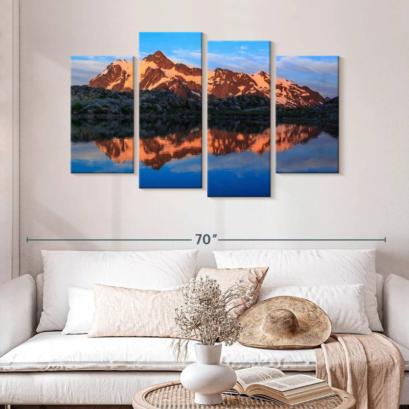 Alvord Mt. Shuksan Sunshine Glow, H 32 po x l 52 po