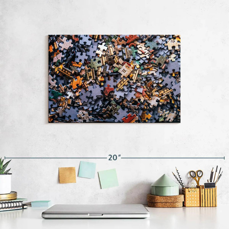 Senne Jigsaw Puzzle Pieces, 8" H x 12" W