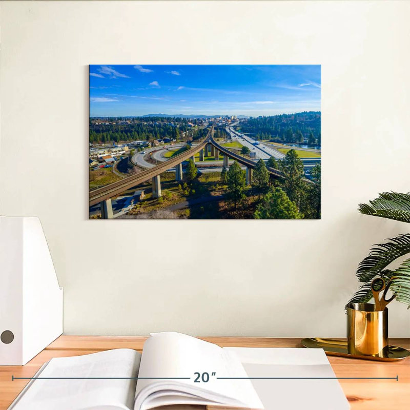 Paysage urbain de Spokane, H 8 po x l 12 po