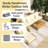 78.6''Wicker Outdoor Patio Sofa Set With Beige Cushions-470756171