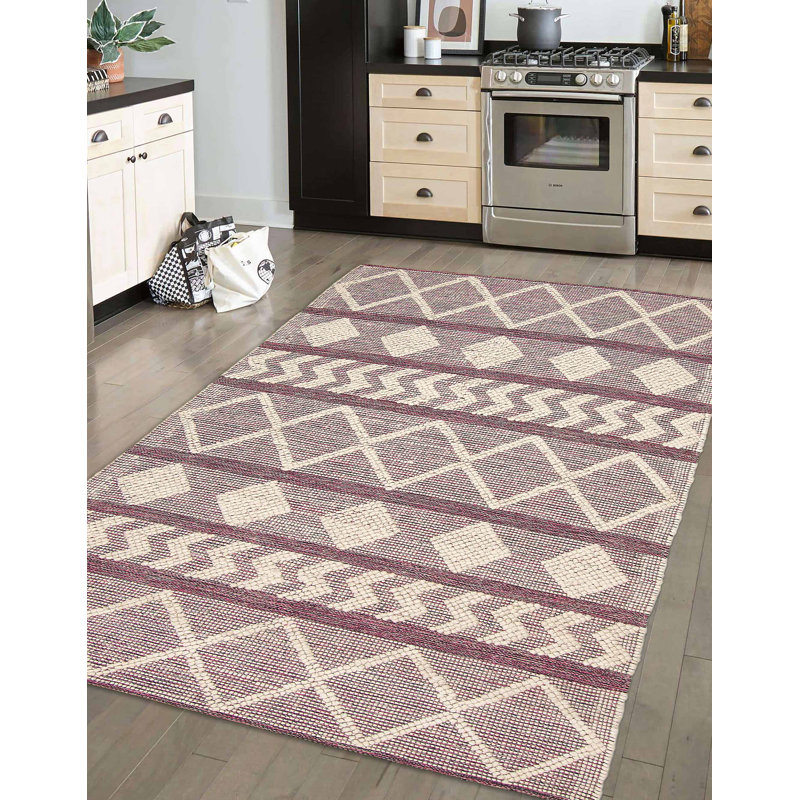 Demica One-of-a-Kind Rectangle 4'11" X 7'11" New Age Wool Area Rug
