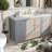 Modern 60" Vanity Cabinet With Sink, Solid Wood & Large Storage