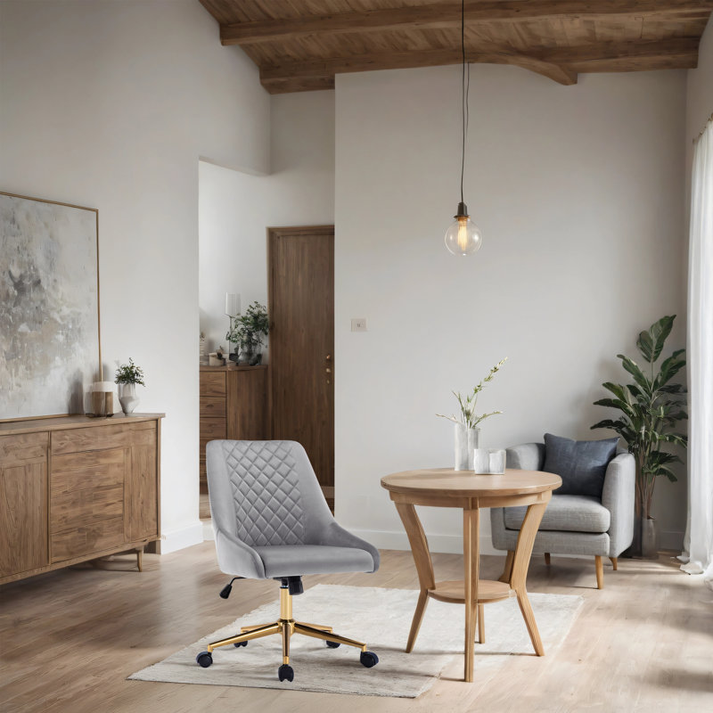 Chaise de bureau Zurich, gris, Doré