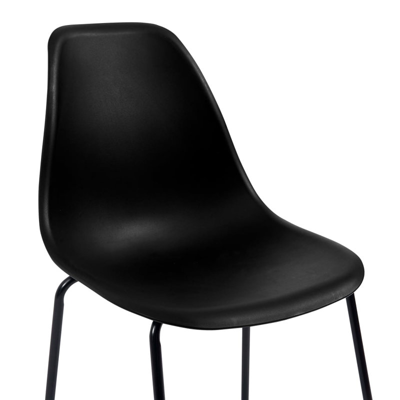 Alcaraz Counter Stool with Metal Frame, Black