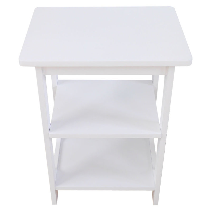 Ahad End Table, White