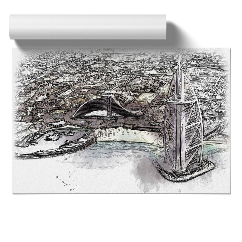 The Burj Al Arab In Dubai Vol.3 - No Frame Print, 59cm H x 84cm W x 0.1cm D