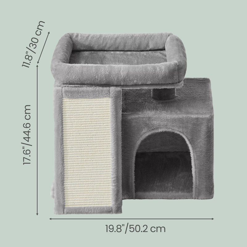 48cm H Cat Tree, Light Grey
