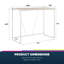 Caedin Metal Base Writing Desk