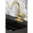 Kingston Brass Webb Single-Handle 1-Hole Deck Mount Bathroom Faucet with Knurled Handle and Push Pop-Up Drain-101073221