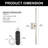 28''H Battery Operated Wall Sconces with Remote Control, 350° Rotated Wall Light Bar-1607465709