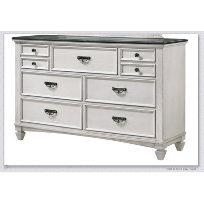 Magnifique commode 1 pièce à finition bicolore avec rangement spacieux et quincaillerie en nickel noir pour les chambres modernes