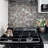 Glass & Metal 12" x 12" Versailles Mosaic Wall Tile