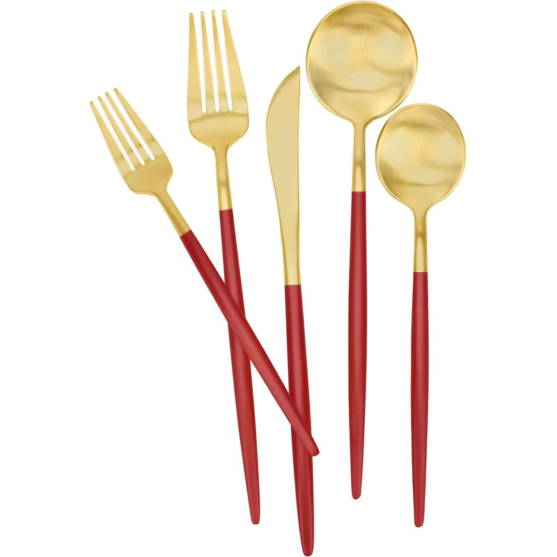 Ensemble de couverts Mercer41 Jesh - Service pour 6, Rouge/doré