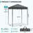 EAGLE PEAK 6 Ft. W x 4 Ft. D Steel Pop-Up Canopy, Outdoor Portable Instant Shelter Folding Canopy with Carry Bag-123252523