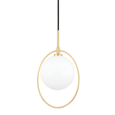 Luminaire suspendu sphérique à 1 lumière Rodolph