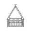 Tent-shaped Floor Bed-117793522