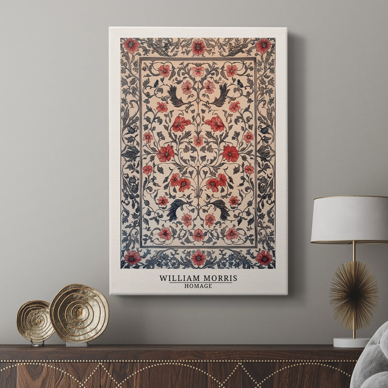 Wm Morris Series CC - Cavas enveloppés de galerie, H 12 po x l 8 po
