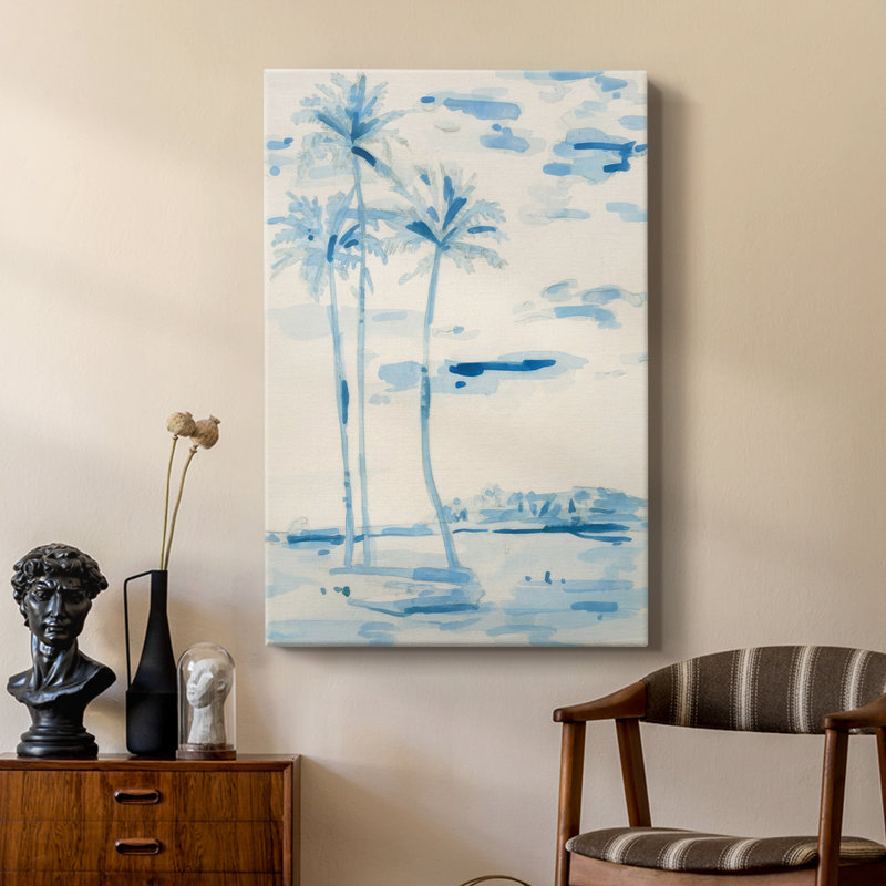 Coconut Grove II -Custom Wrapped Gallery Cavas, H 12 po x l 8 po
