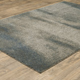 Aldrick Abstract Grey/ Teal Area Rug