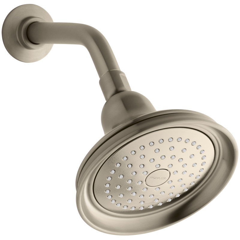 Bancroft 2.5 GPM Single-Function Shower Head with Katalyst Air-Induction Spray, Vibrant Brushed Bronze