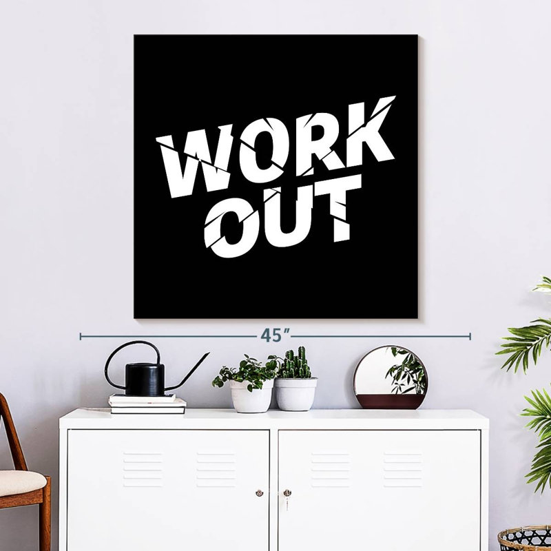 Entraînement typographique, H 33 po x l 33 po