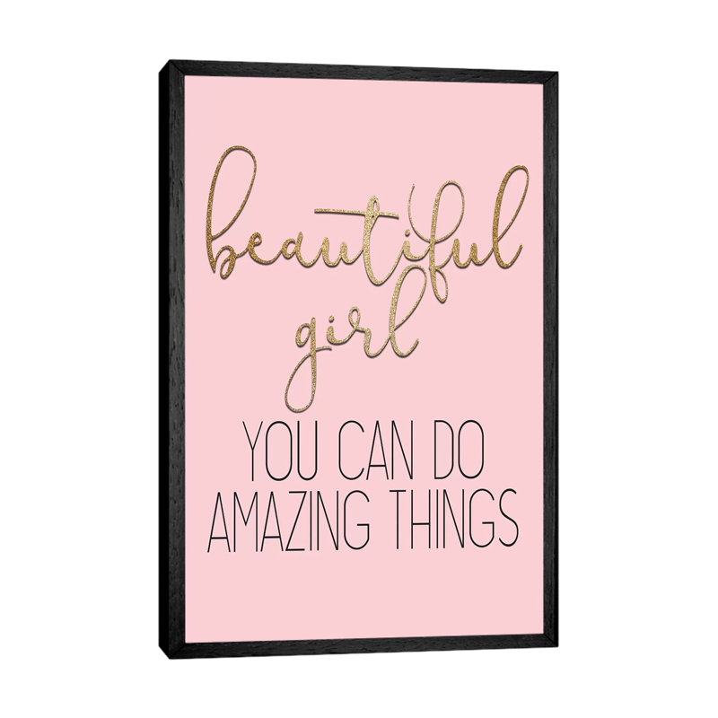 Amazing Things by Kimberly Allen - Print on Canvas, Black Framed, 101.6cm H x 66.04cm W x 3.81cm D