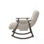Chaise berçante pliante rembourrée décontractée - dossier / repose-pieds réglable, poches latérales, multi-scène-940515615