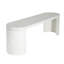 Banc de salle à manger ovale en béton 60 po Terrazzo
