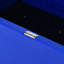 Contenant mural bleu pliable, capacité de 600 lb, contenant en vrac de 33,4 po de hauteur avec portes, empilable jusqu'à 4 haut, largeur 31,16 po
