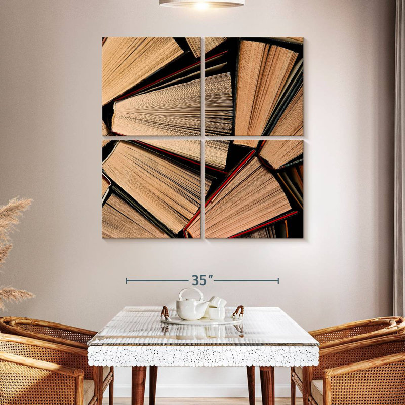 Kerner Book Collection, 45" H x 45" W