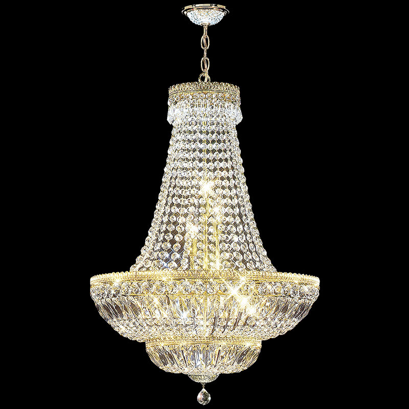 Imperial Chandelier, Gold, Chinese (K9), 34" H x 24" W x 24" D