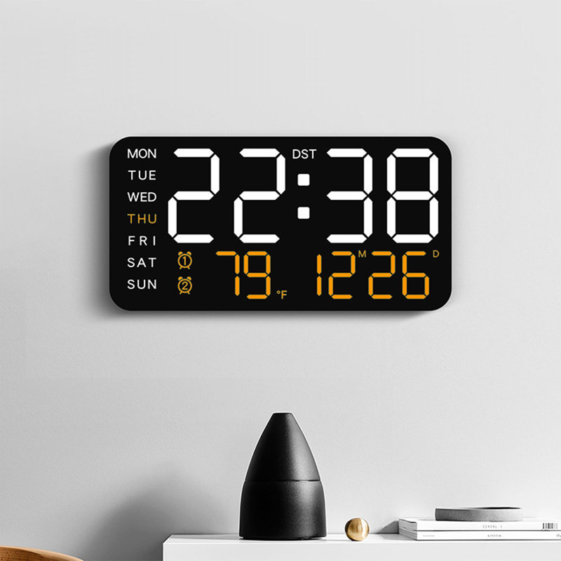 Horloge numérique Horloge électronique Horloge numérique multifonctionnelle, B
