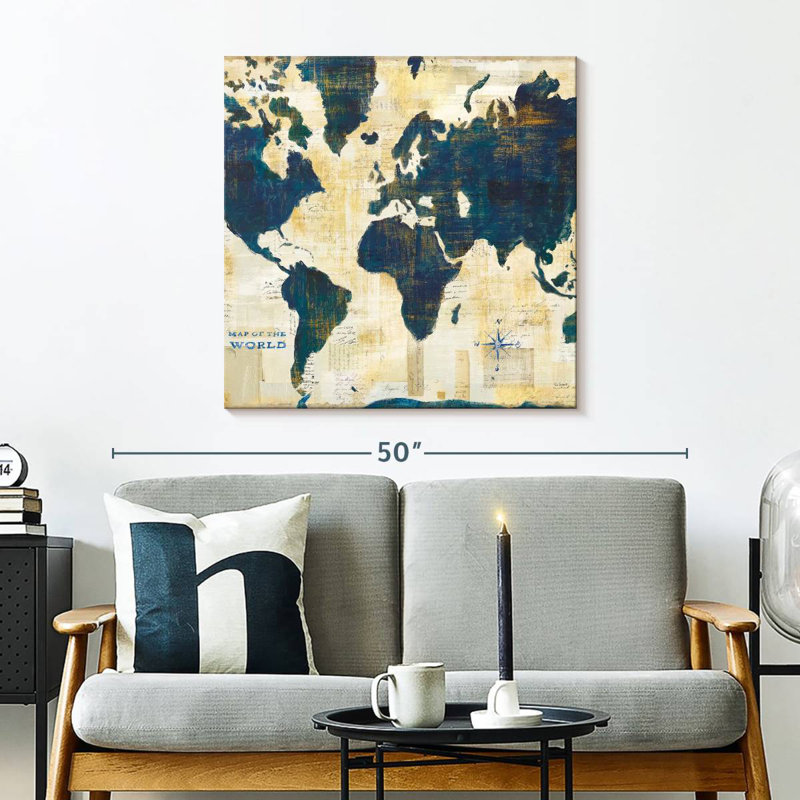 Antique World Map Collage II
