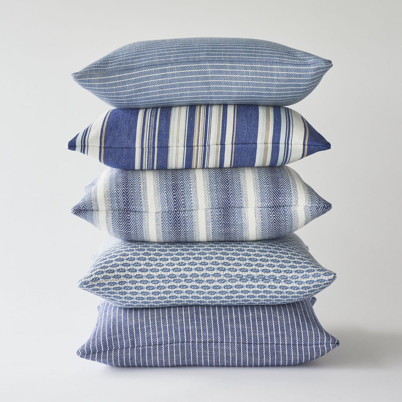Colada Stripe Indoor/Outdoor Fabric, Blue