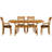 Sarah Solid Wood Top Four Leg Dining Set-16849103-16849112