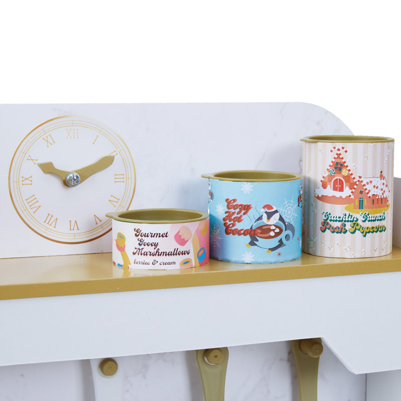 Teamson Kids Versailles Classic Kids Wooden Play Kitchen, White